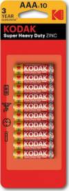 KODAK ZINC AAA batteries Pack of 10 Pieces 30946804